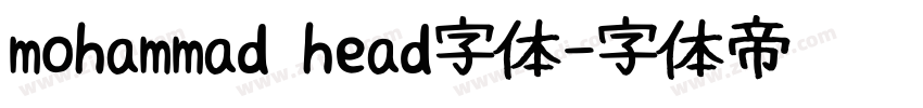 mohammad head字体字体转换